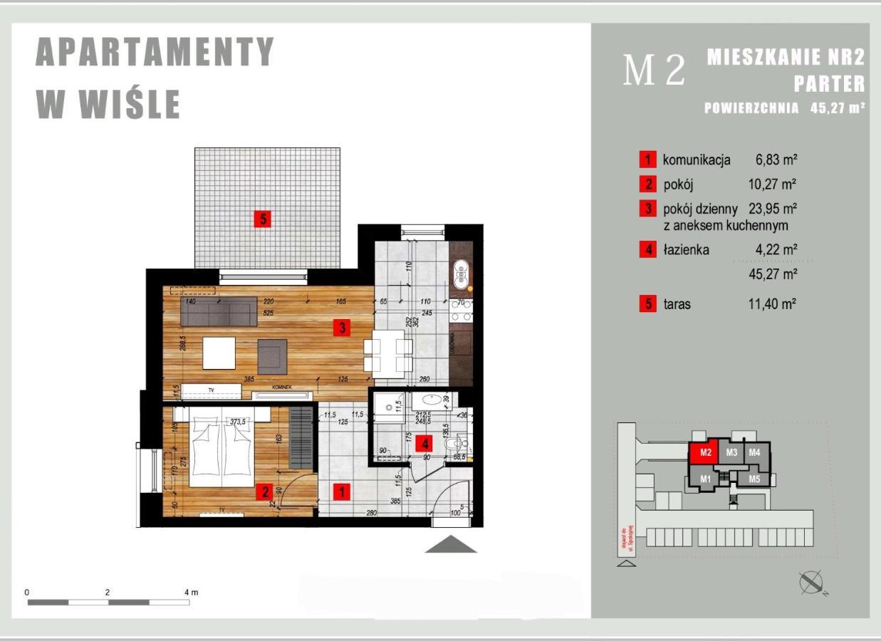 Apartament Wislanskie Skije Eksteriør billede